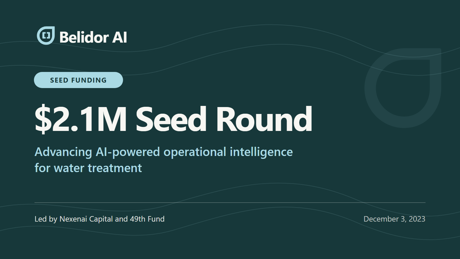 Belidor AI Raises $2.1M to Turn Fragmented Water Plant Data Into Operational Intelligence
